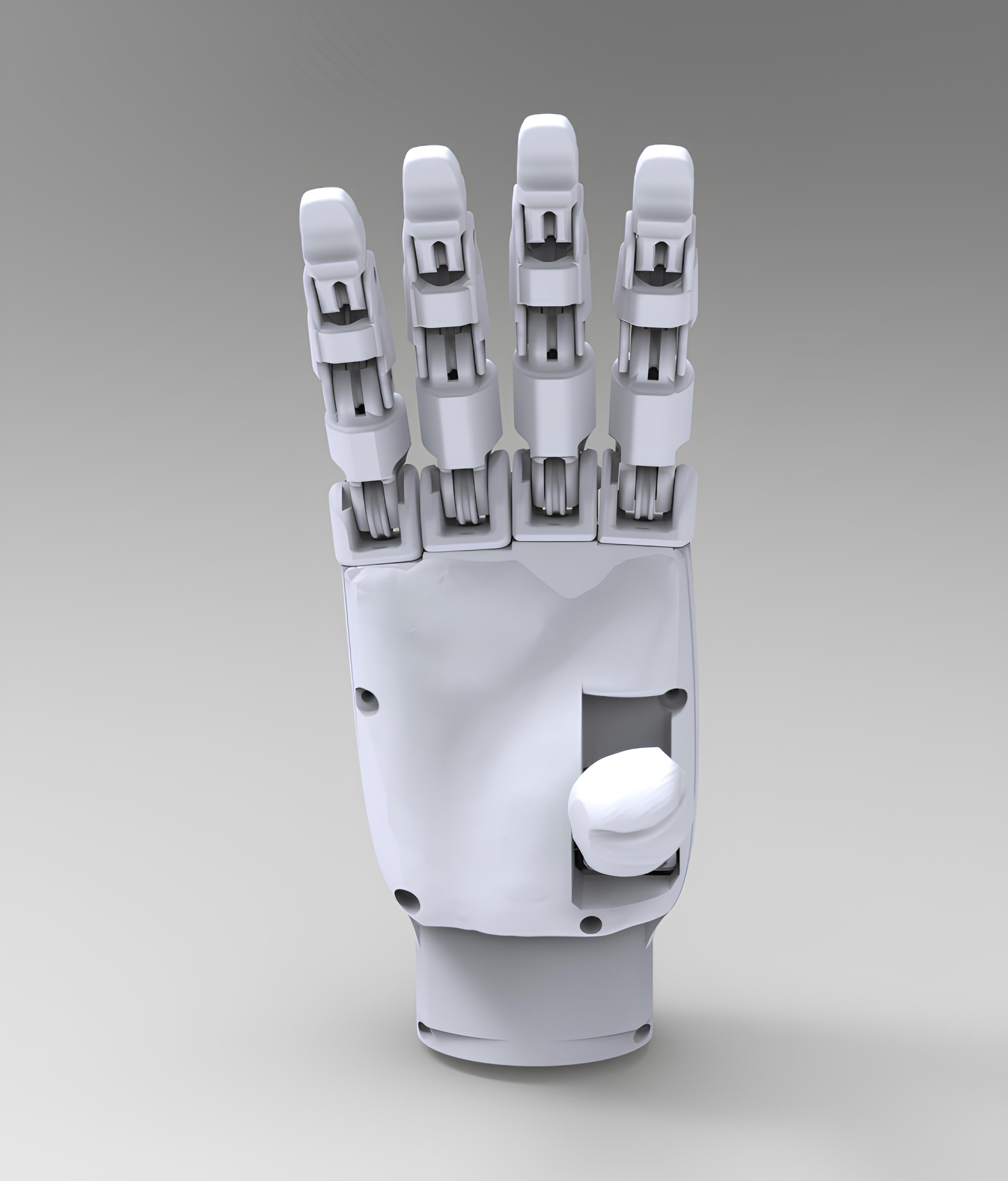 3D render of the Symbica bionic hand